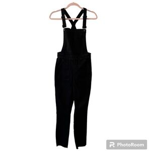 Madewell Black Skinny Overalls: Raw Hem Edition Size Small Style G8317
